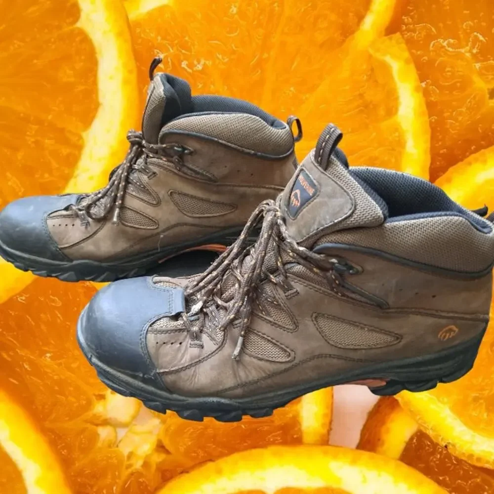 Wolverine Steel Toe Boots Tan‎ and Black Size 14